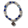 PULSERA BOLAS CELESTES Y PERLAS